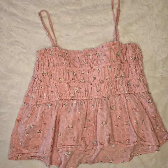 american eagle smocked peplum tank top - Picture 6 of 6